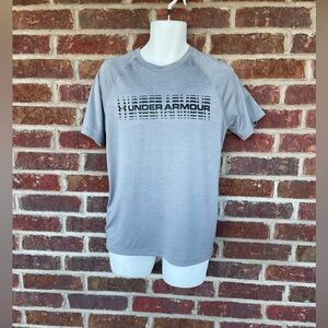 Men’s Gray Under Armour Loose Fit HeatGear T-Shirt Size Small